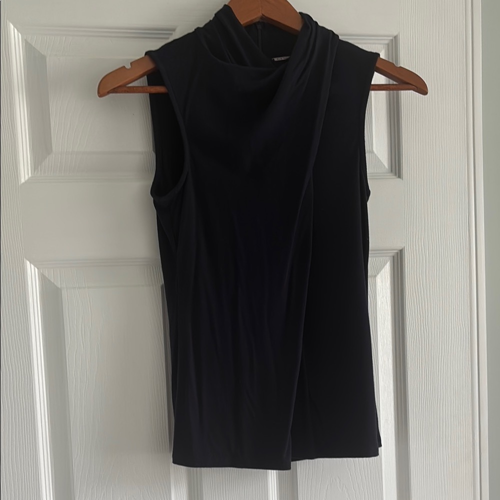 Elie Tahari Black Sleeveless Blouse